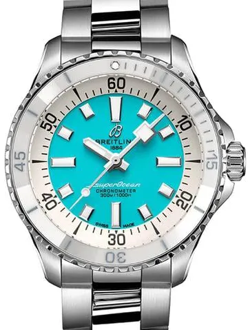 Breitling Superocean A17377211C1A1 36mm Stainless steel Turquoise