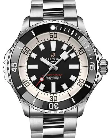 Breitling Superocean A17378211B1A1 46mm Stainless steel Black