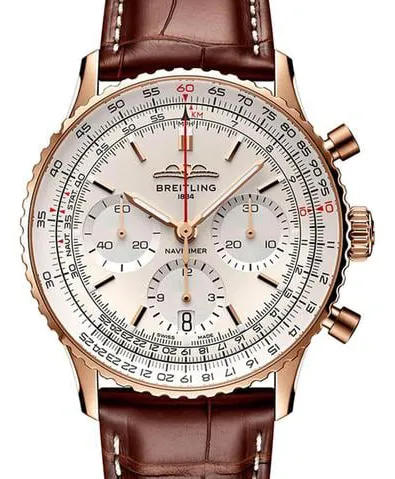 Breitling Navitimer RB0139211G1P1 41mm Rose gold Silver