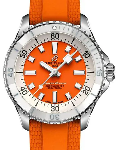 Breitling Superocean A17377211O1S1 36mm Stainless steel Orange