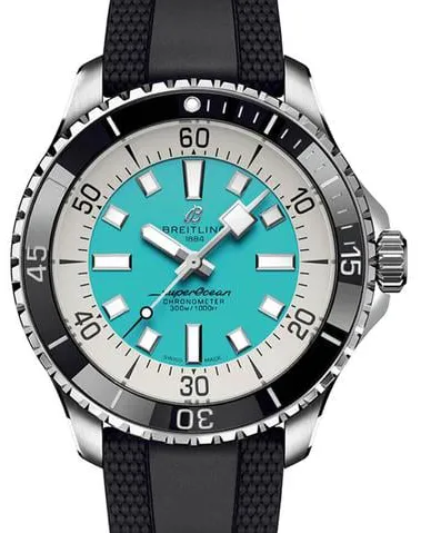 Breitling Superocean A17376211L2S1 44mm Stainless steel Turquoise