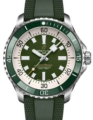 Breitling Superocean A17376A31L1S1 44mm Stainless steel Green