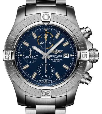 Breitling Avenger A13317101C1A1 45mm Stainless steel Blue