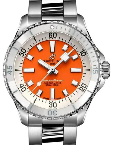 Breitling Superocean A17377211O1A1 36mm Stainless steel Orange