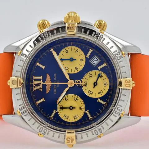 Breitling Windrider B55048 34mm Yellow gold and stainless steel Blue
