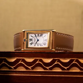 Cartier Tank Basculante 2391 18k yellow gold White