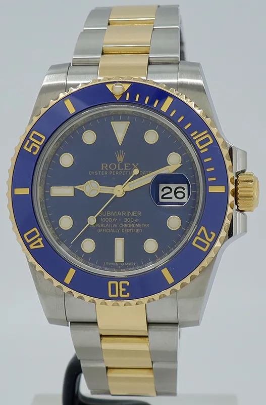 Rolex GMT-Master II 116713 40mm Yellow gold and stainless steel Blue