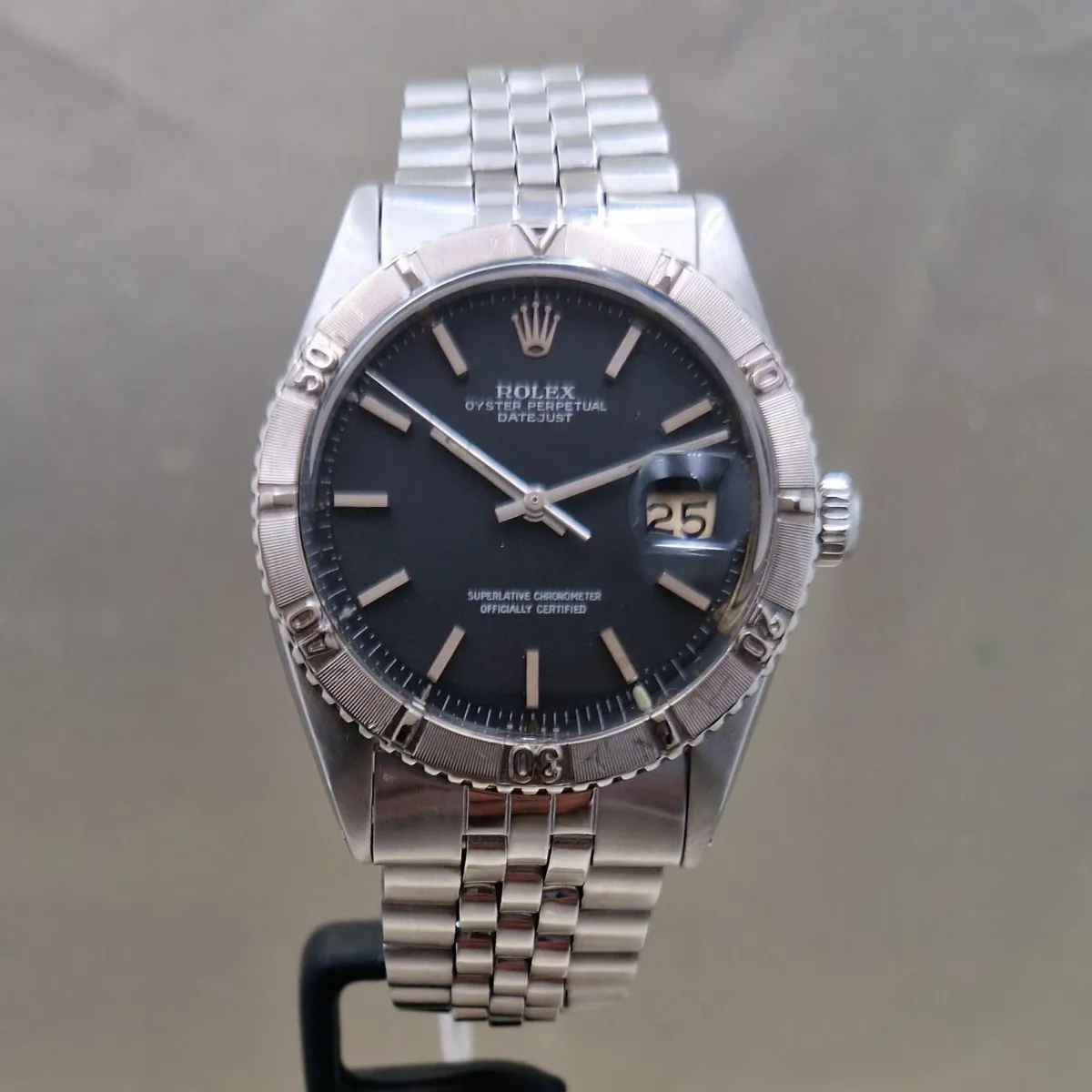 Rolex Datejust Turn-O-Graph 1625 36mm ACCIAIO NERO