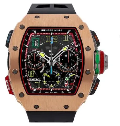 Richard Mille RM65-01 44.5mm Rose gold Skeletonized