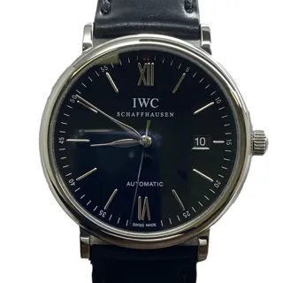 IWC Portofino IW356502 Stainless steel Black