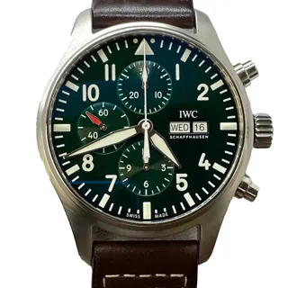 IWC Pilot IW377726 Stainless steel Green