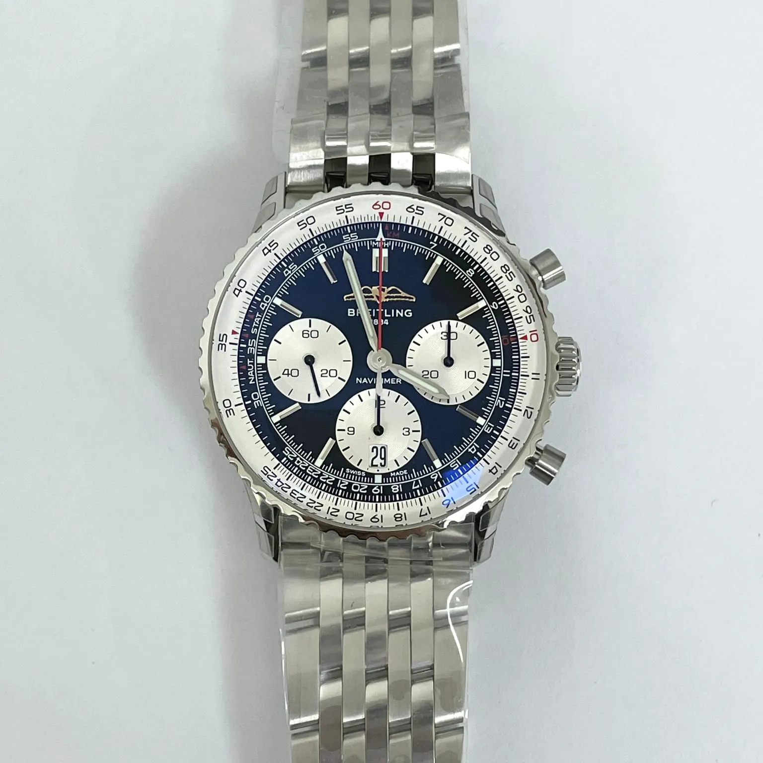 Breitling Navitimer B01 Chronograph AB0139211B1A1 41mm Stainless steel Black