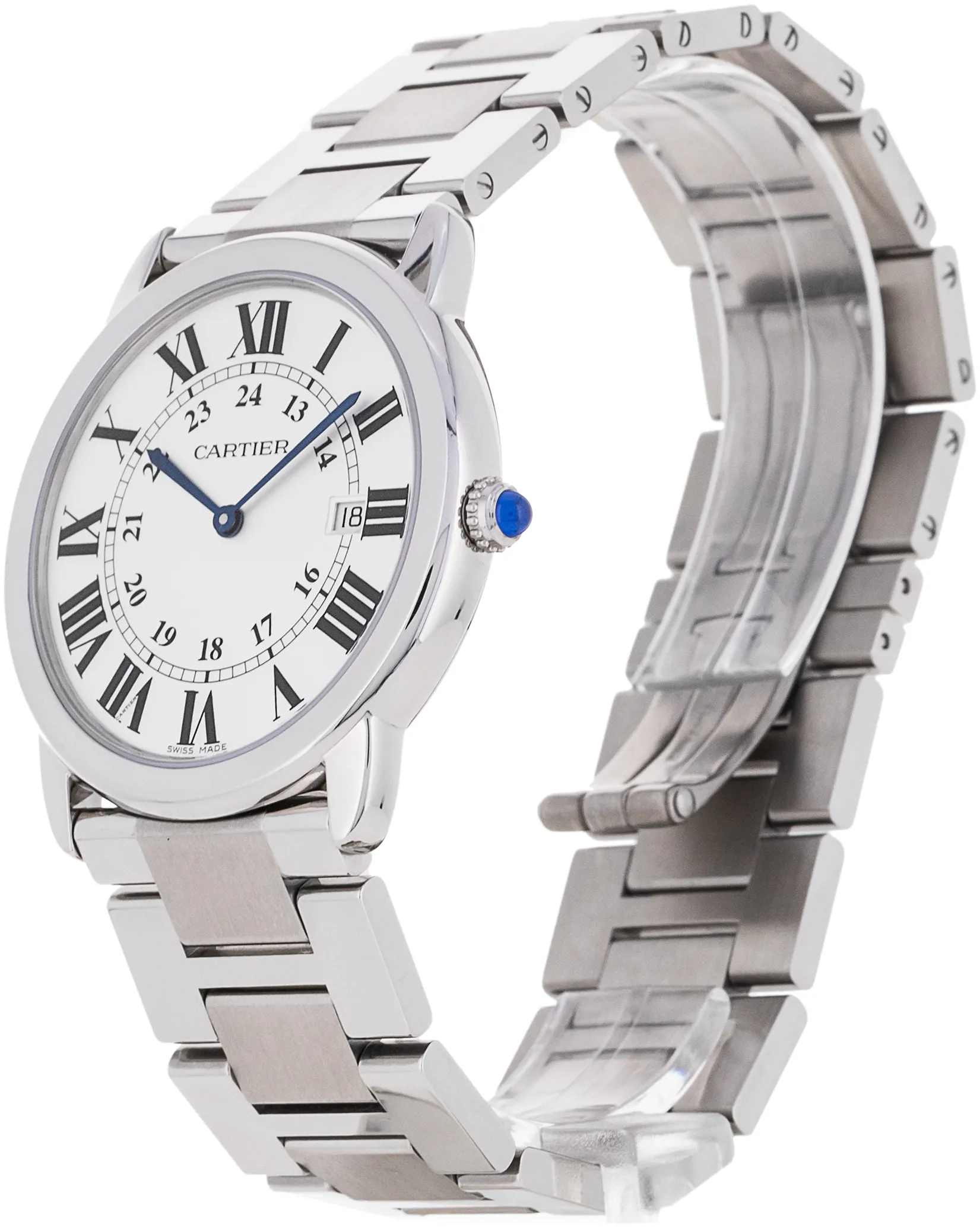 Cartier Ronde de Cartier W6701005 36mm Stainless steel Silver Roman Numeral 1