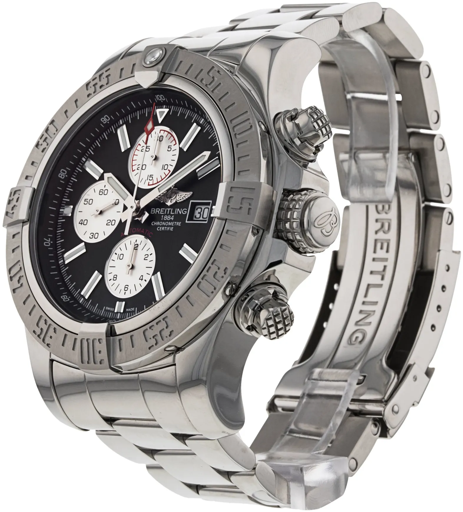 Breitling Avenger A13371 48mm Stainless steel Black Baton 1