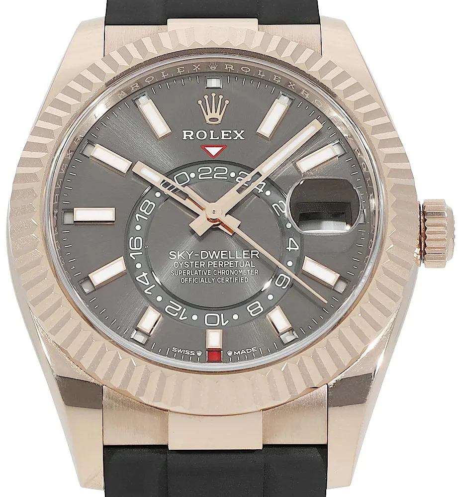 Rolex Sky-Dweller 326235 42mm Rose gold •