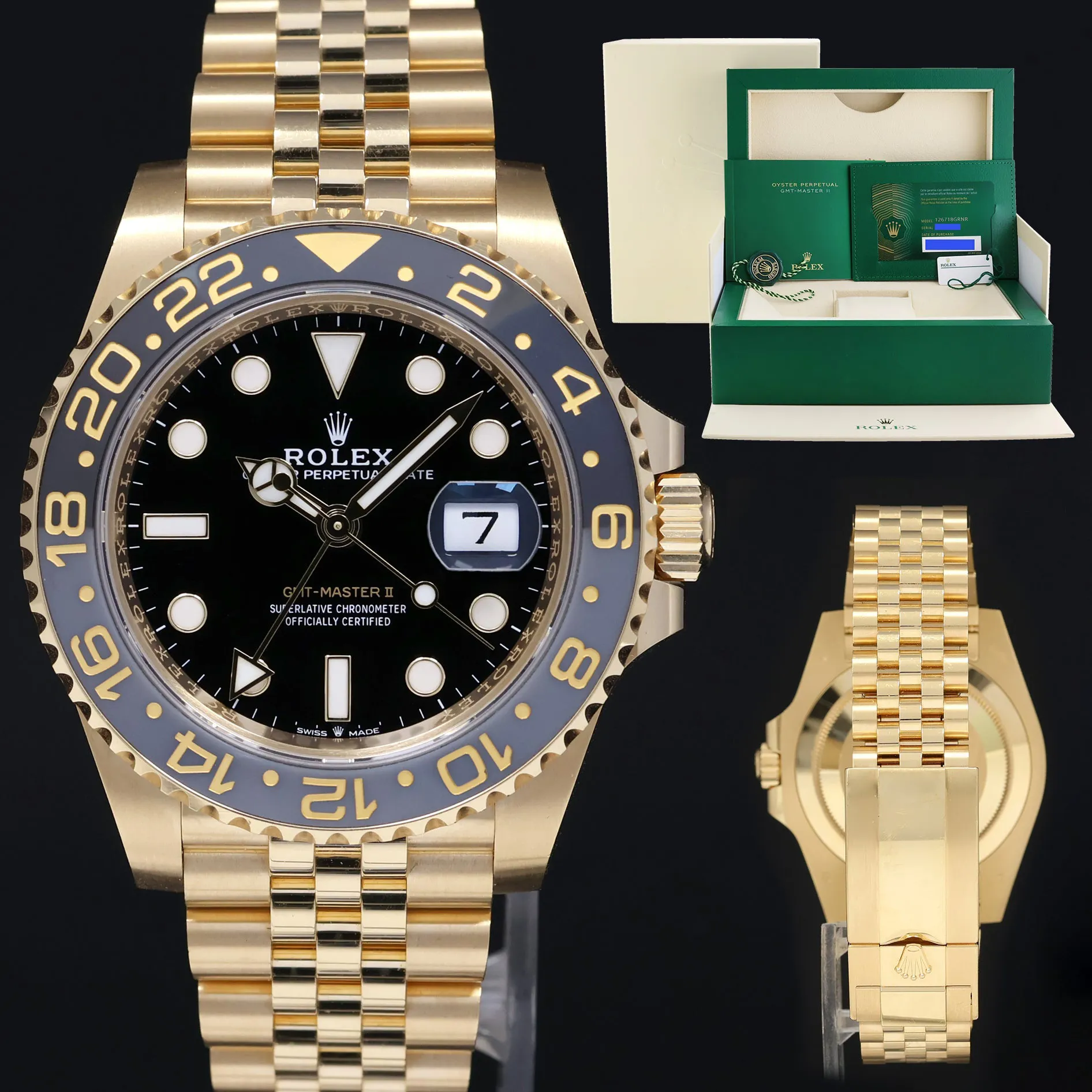 Rolex GMT-Master II 126718 40mm Yellow gold Black