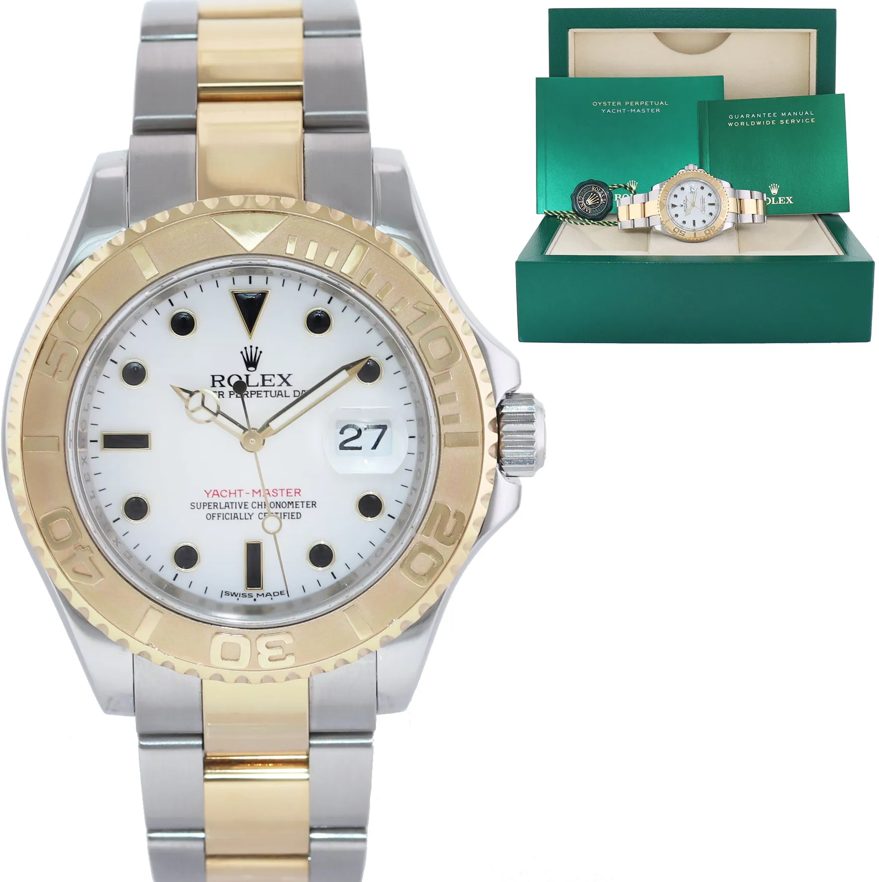 Rolex Yacht-Master 40 16623 40mm Yellow gold and stainless steel White