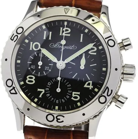 Breguet Type XX - XXI - XXII 3800 39mm Stainless steel Black