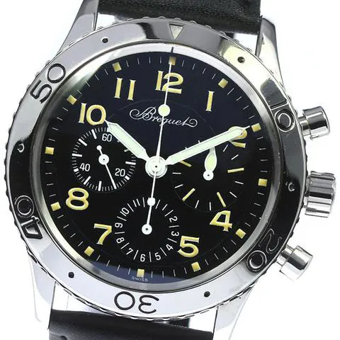 Breguet Type XX - XXI - XXII 3800 39mm Stainless steel Black