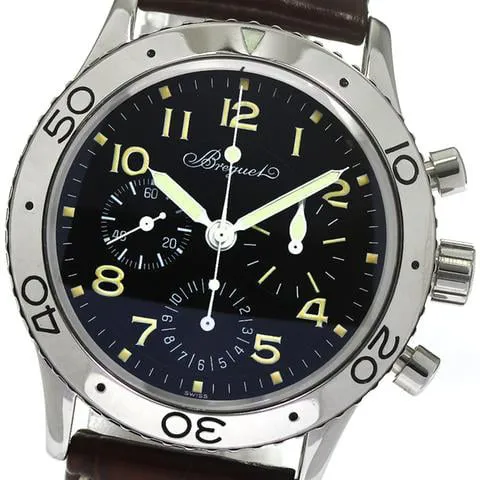 Breguet Type XX - XXI - XXII 3800 39mm Stainless steel Black