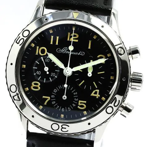 Breguet Type XX - XXI - XXII 3800 39mm Stainless steel Black