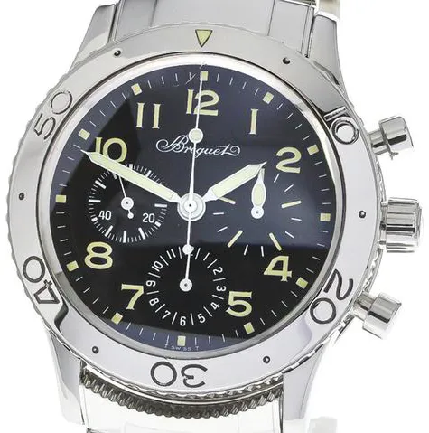 Breguet Type XX - XXI - XXII 3800 39mm Stainless steel Black