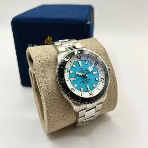 Breitling Superocean A17376211L2A1 44mm Stainless steel Turquoise