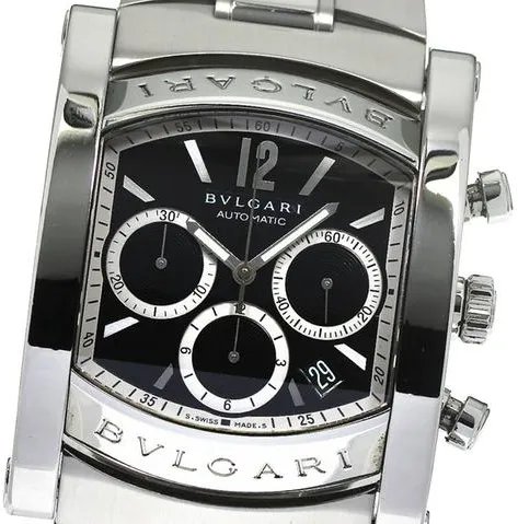 Bulgari Assioma aa 48 s ch 38mm Stainless steel Black