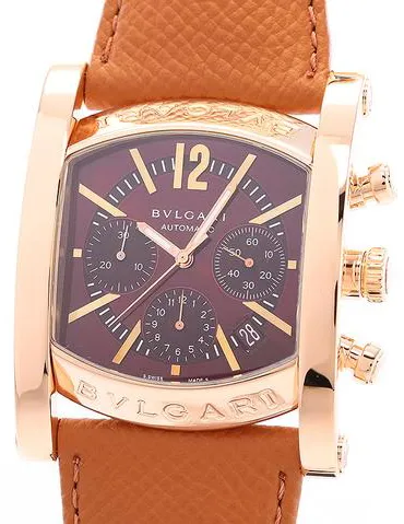 Bulgari Assioma AAP48GCH Rose gold Brown