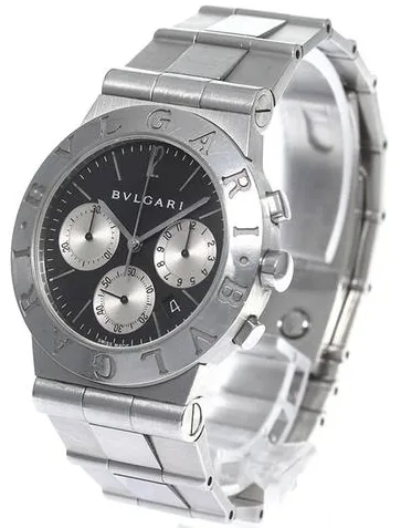 Bulgari Diagono CH 35 S 35mm Stainless steel Black 1