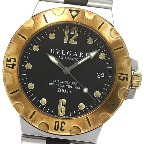 Bulgari Diagono SD38SG 38mm YG Black