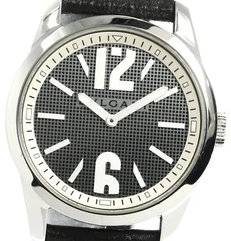 Bulgari Solotempo ST37S 37mm Stainless steel Black