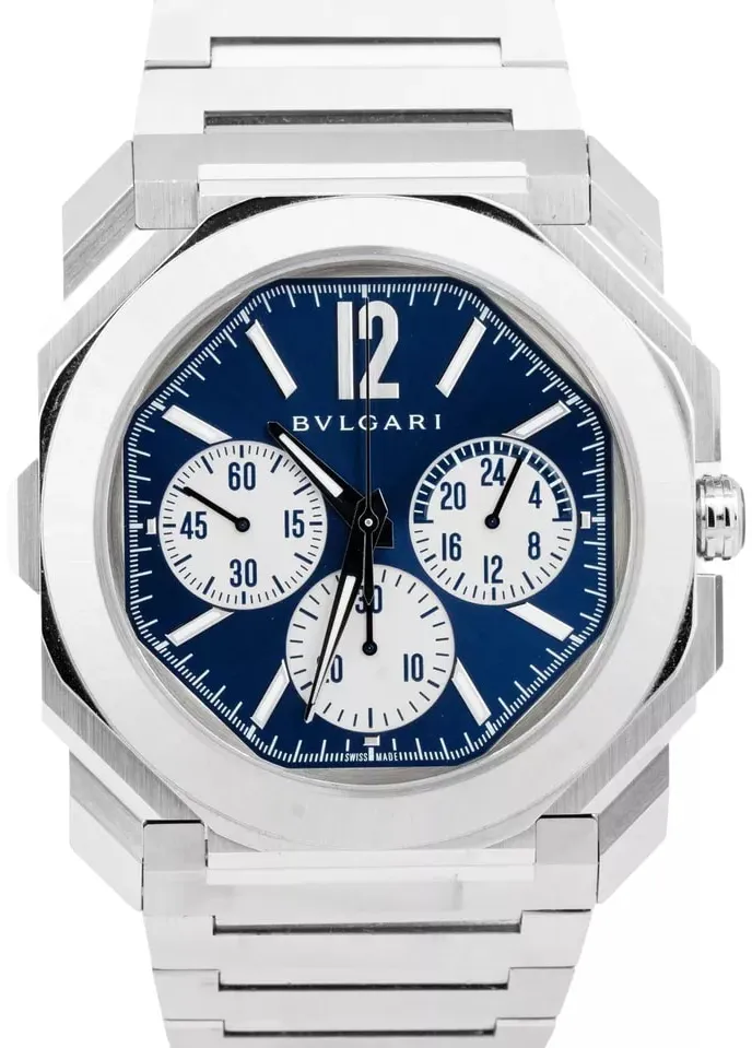 BVLGARI Octo 103467 43mm Stainless steel Blue