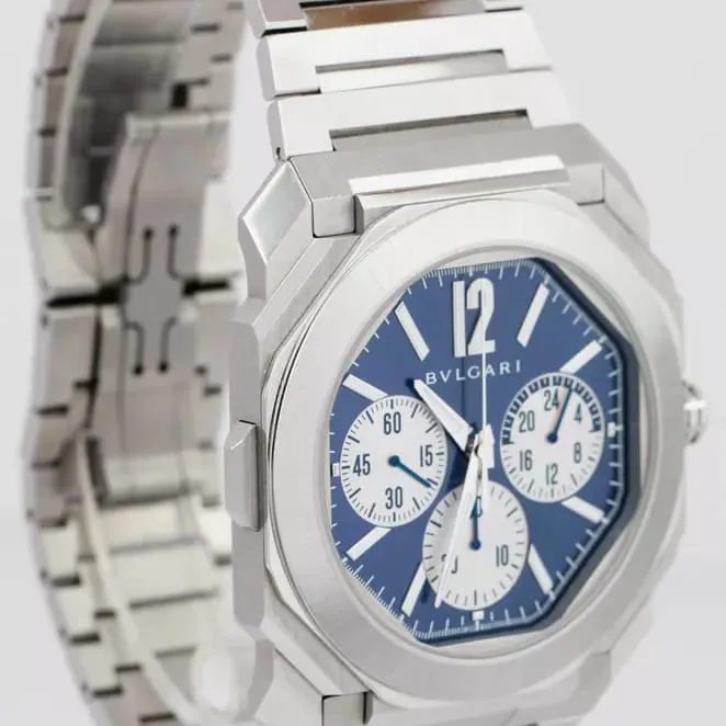 Bulgari Octo 103467 43mm Stainless steel Blue 2