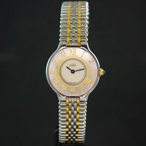 Cartier 21 Must de Cartier 125000P 28mm Yellow gold and Stainless steel Silver