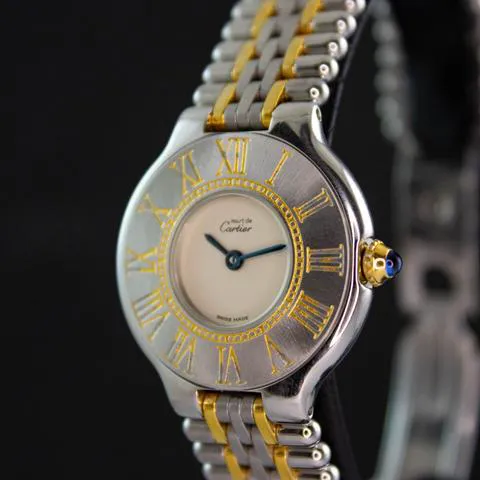 Cartier 21 Must de Cartier 125000P 28mm Yellow gold and Stainless steel Silver 1