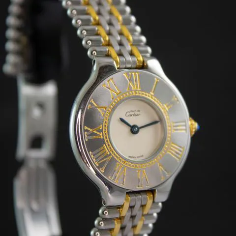 Cartier 21 Must de Cartier 125000P 28mm Yellow gold and Stainless steel Silver 3