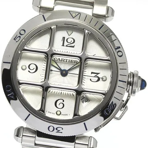 Cartier Pasha W31040H3 38mm Stainless steel Silver