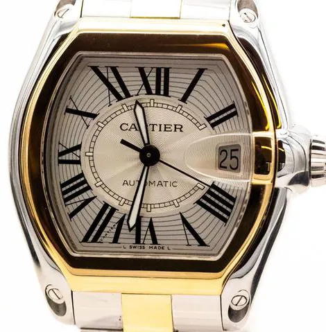 Cartier Roadster 2510 37mm Yellow gold and stainless steel Silver