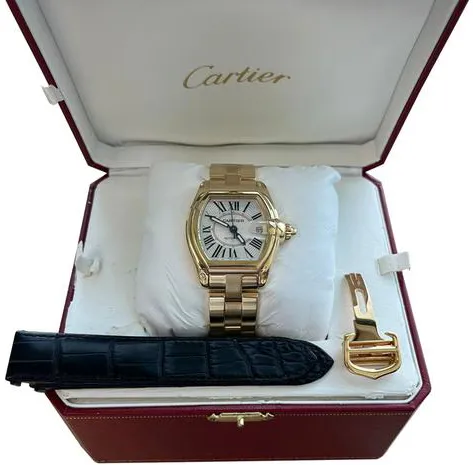 Cartier Roadster W62005V1 37mm Yellow gold White 4