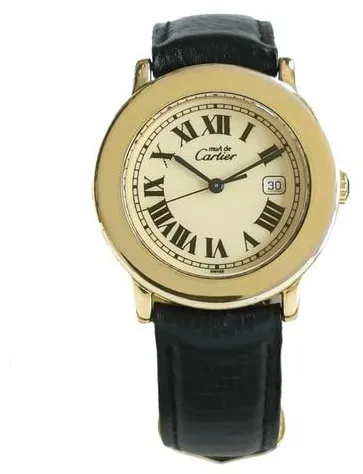 Cartier Ronde Solo de Cartier 1800 1 33mm Silver Champagne