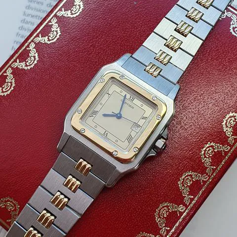 Cartier Santos 2961 29mm Yellow gold and stainless steel Champagne 11