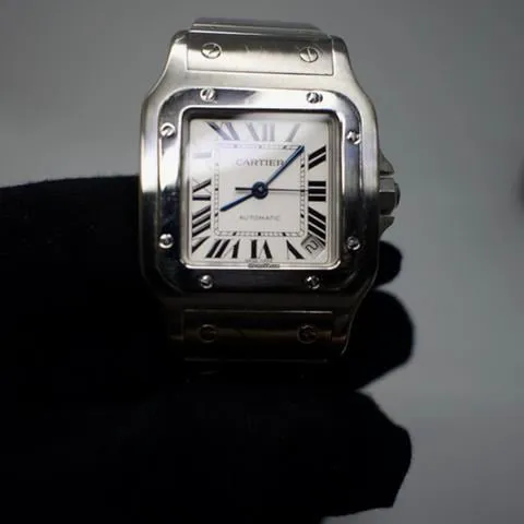 Cartier Santos Galbée 2823 32mm Stainless steel White