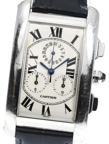 Cartier Tank Américaine 2312 27mm White gold Champagne