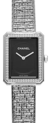 Chanel Boy-Friend H4877 21.5mm Stainless steel Black