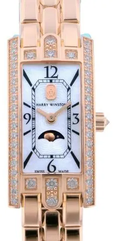 Harry Winston Avenue 155mm Red gold Mother-of-pearl