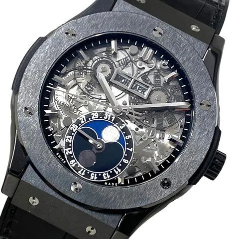 Hublot Classic Fusion Aerofusion 517.CX.0170.LR 45mm Black ceramic Skeletonized