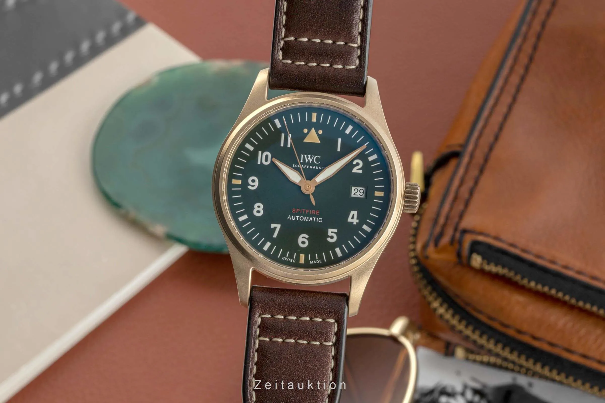 IWC Pilot IW326802 39mm Bronze Green