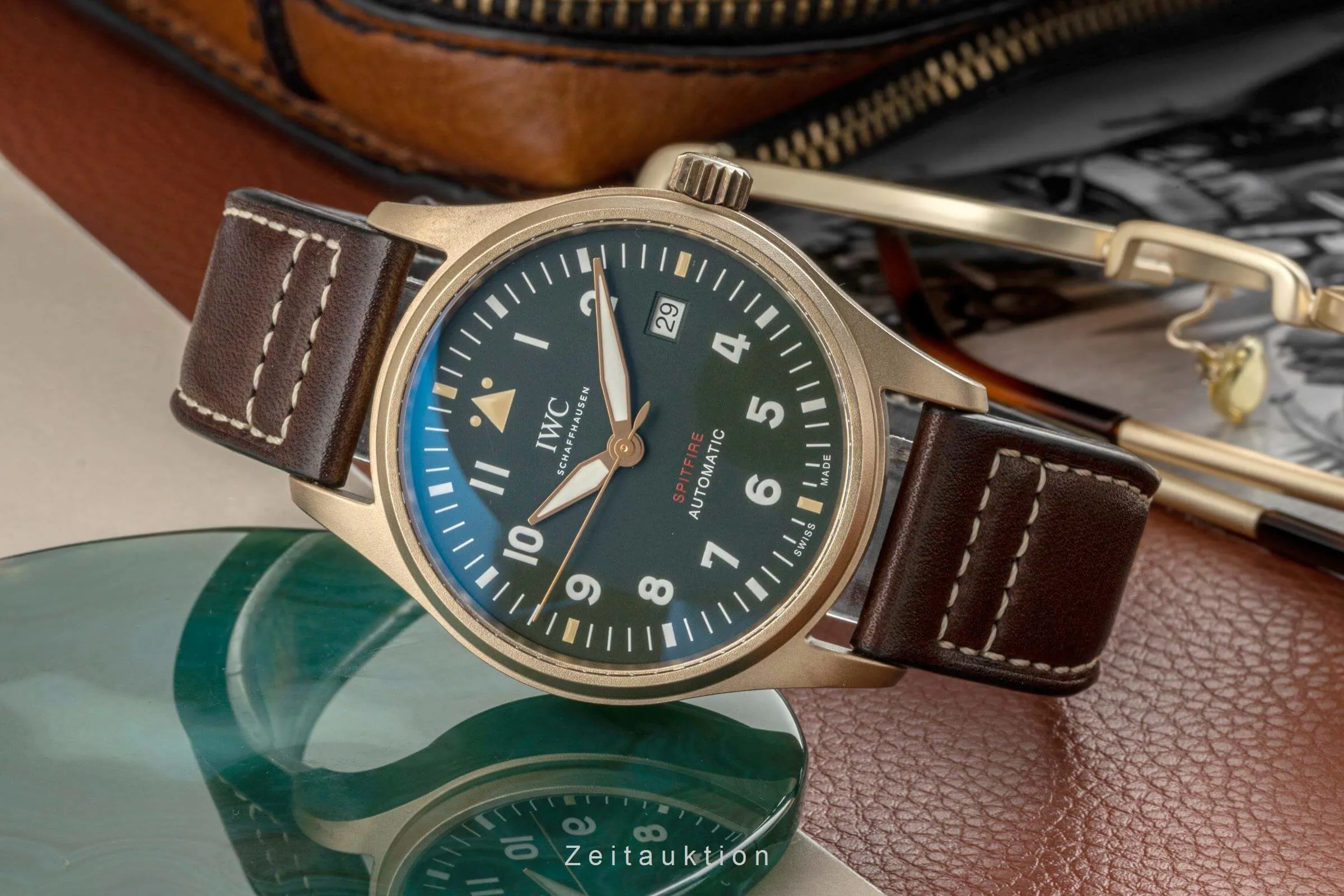 IWC Pilot IW326802 39mm Bronze Green 1