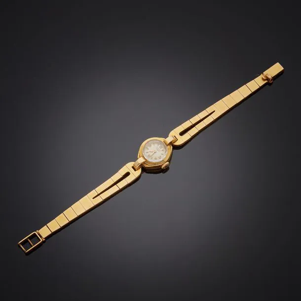 Longines 17mm Yellow gold Silvered